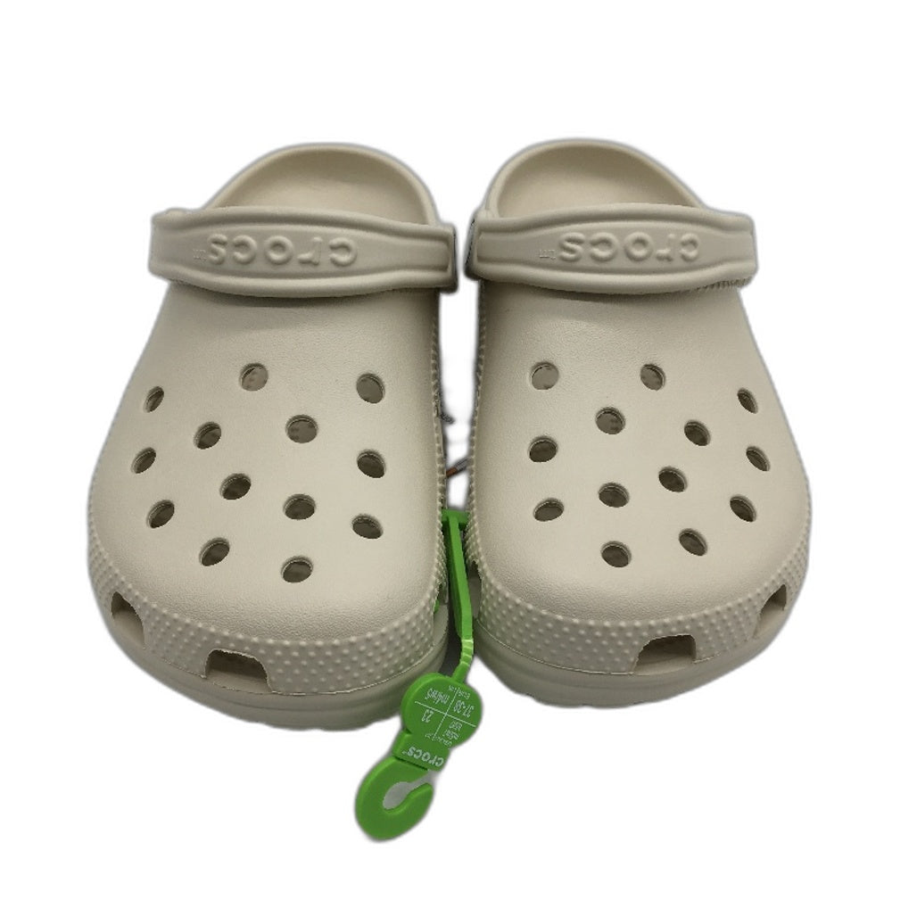 Crocs Iconic Comfort Classic Clog Shoe Bone Beige Unisex US Size M5 W7 NEW