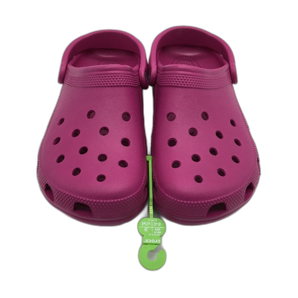 Crocs Iconic Comfort Fuchsia Pink Classic Clog Shoe Unisex US Size M8 W10 NEW