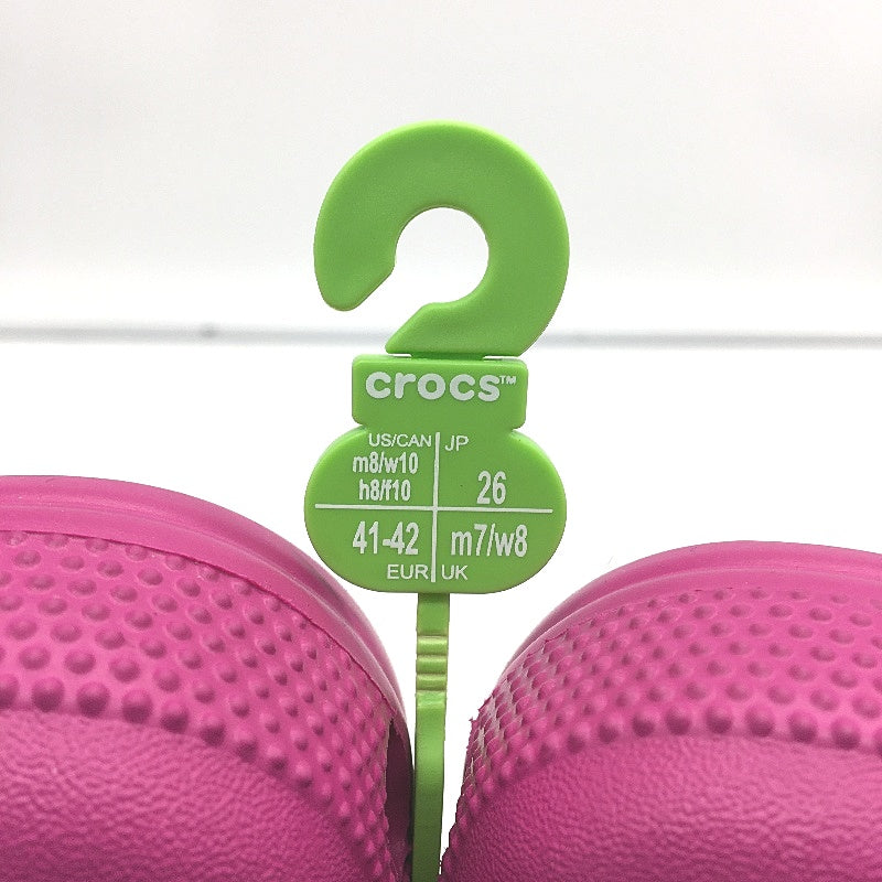 Crocs Iconic Comfort Fuchsia Pink Classic Clog Shoe Unisex US Size M8 W10 NEW