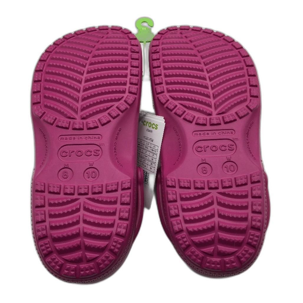 Crocs Iconic Comfort Fuchsia Pink Classic Clog Shoe Unisex US Size M8 W10 NEW