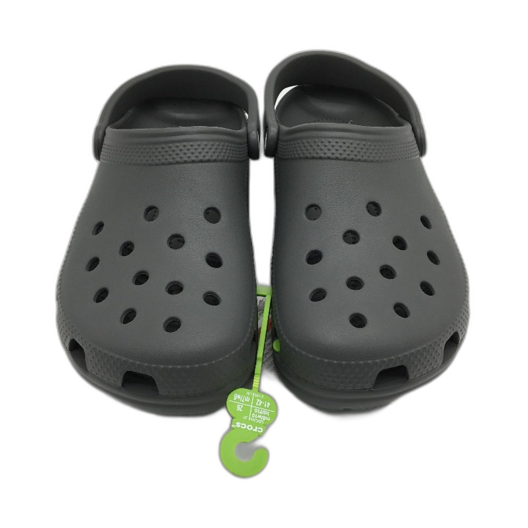 Crocs Iconic Comfort Slate Grey Classic Clog Shoe Unisex US Size M8 W10 NEW