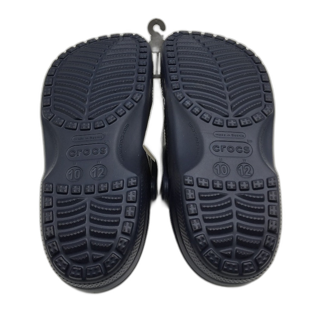 Crocs Iconic Comfort Navy Blue Classic Clog Shoe Unisex US Size M10 W12 NEW