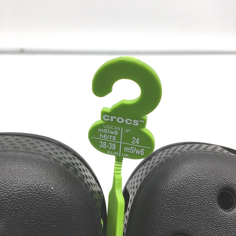 Crocs Iconic Comfort Noir Black Classic Clog Shoe Unisex US Size M6 W8 NEW