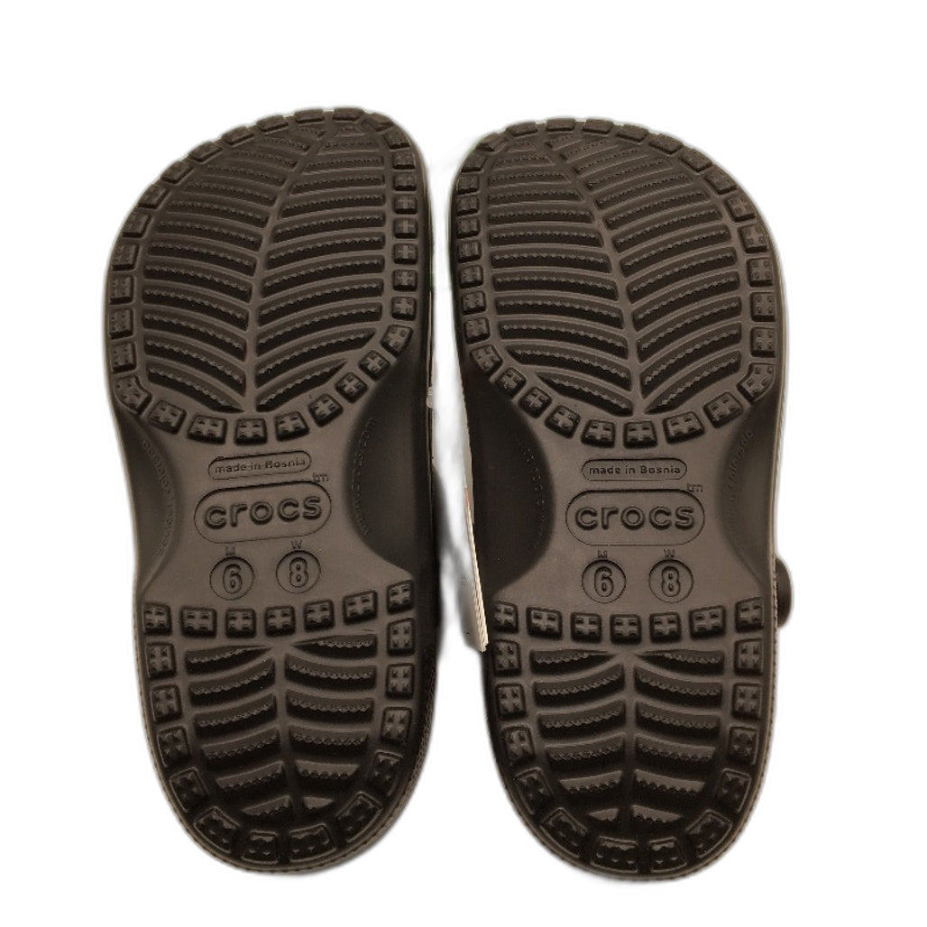 Crocs Iconic Comfort Noir Black Classic Clog Shoe Unisex US Size M6 W8 NEW