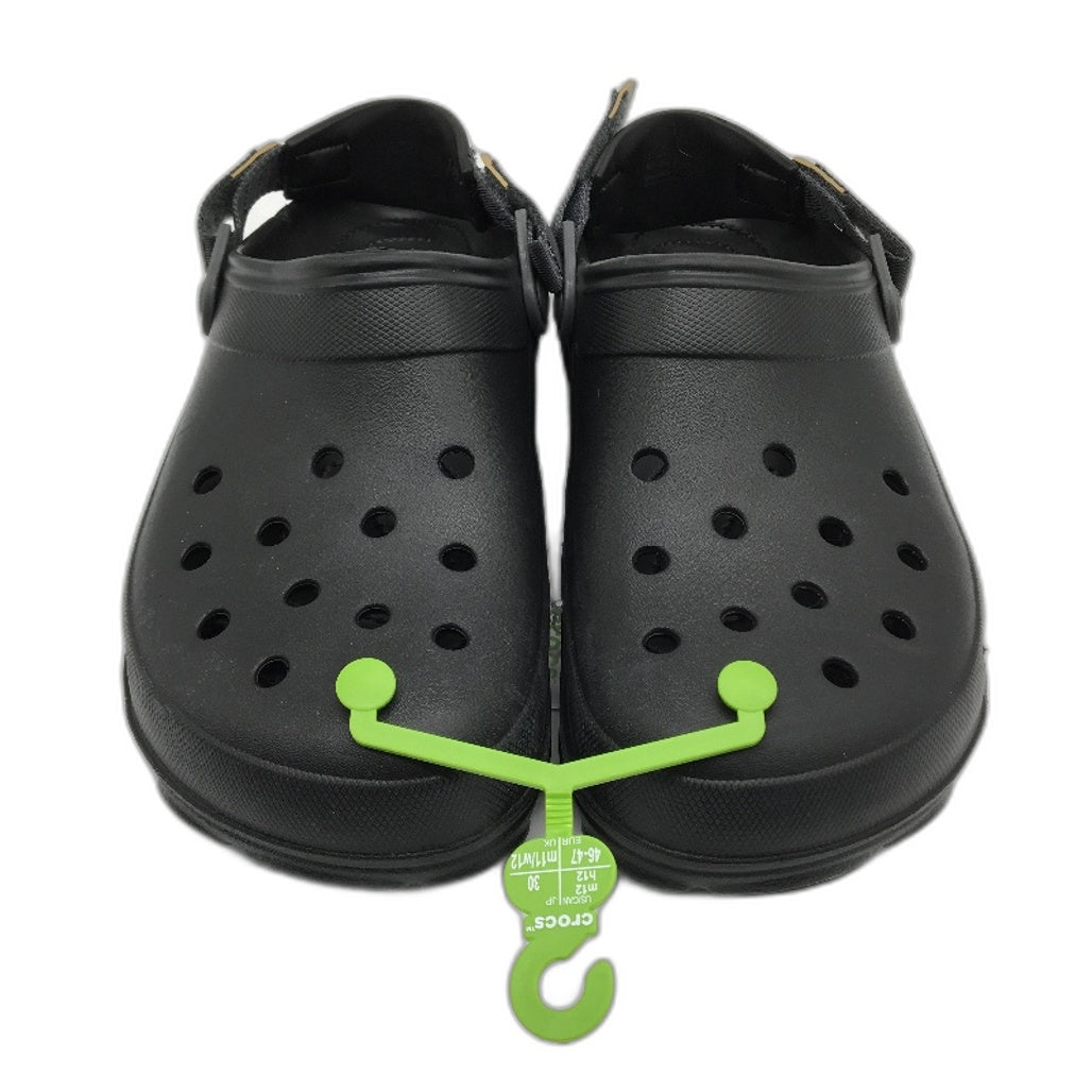 Crocs Iconic Comfort Black All Terrain Clog Shoe Mens US Size 12 EU 46-47 NEW