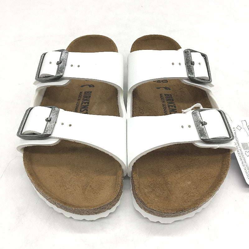 Birkenstock KIDS Arizona White Narrow Fit 2 Strap Slides Size US 12 EU 30 NEW