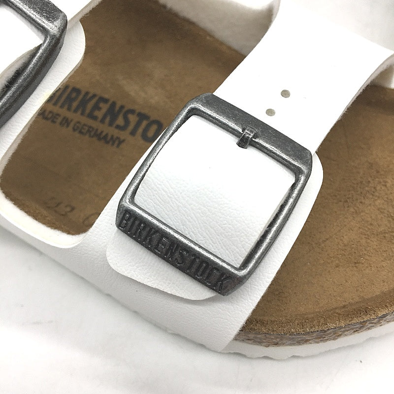 Birkenstock KIDS Arizona White Narrow Fit 2 Strap Slides Size US 12 EU 30 NEW