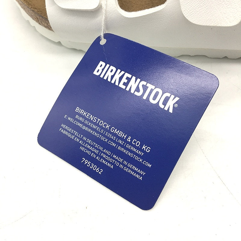 Birkenstock KIDS Arizona White Narrow Fit 2 Strap Slides Size US 12 EU 30 NEW