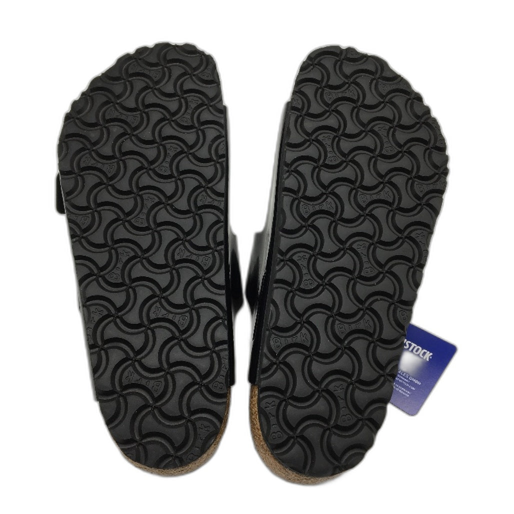 Birkenstock Arizona Black Patent Regular 2 Strap Slides Unisex EU 39 L8 M6 NEW