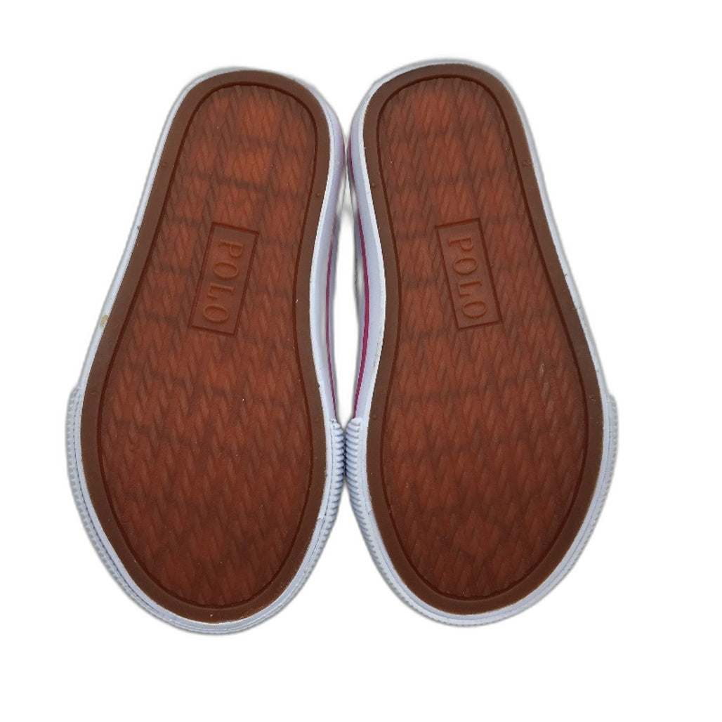 Polo Ralph Lauren White Rainbow Elmwood Double Strap Shoes Toddler Size 7 NEW