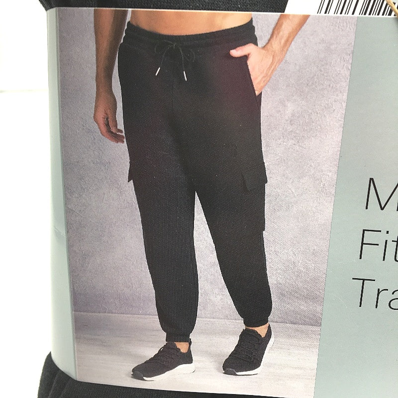 Crane Performance Cargo Style Fitness Track Pants Black Mens Size L NEW