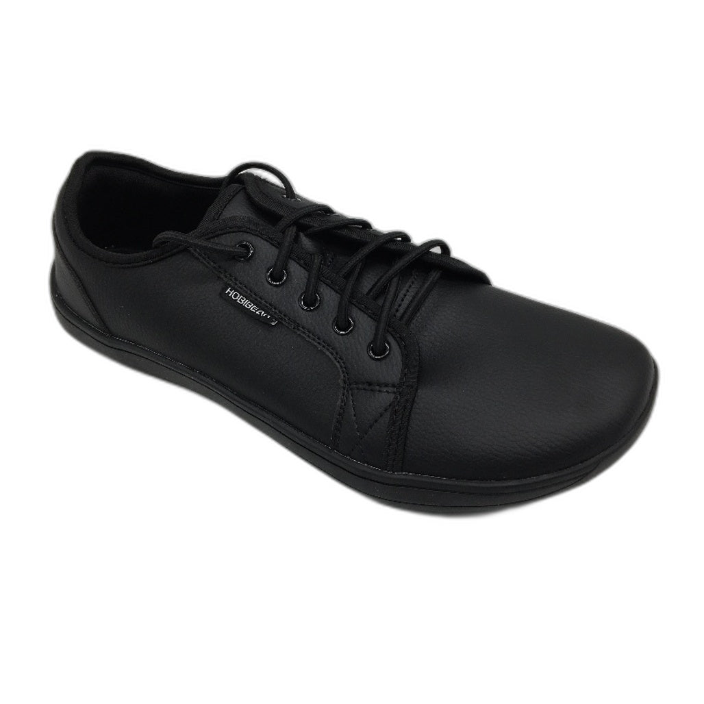 Hobibear Minimalist Barefoot Vegan PU Black Zero Drop Shoes Mens WIDE EU 44 NEW
