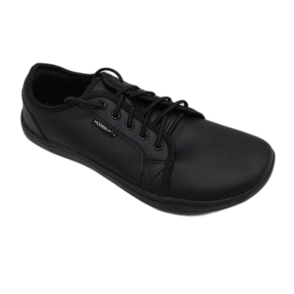 Hobibear Minimalist Barefoot Vegan PU Black Zero Drop Shoes Mens WIDE EU 44 NEW