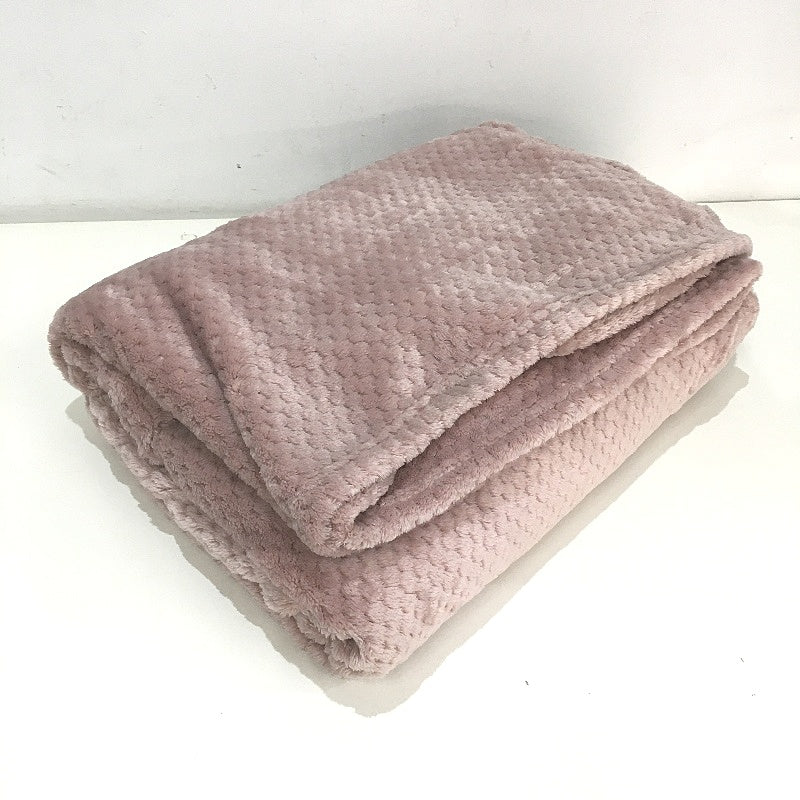 Kirkton House Super Soft Textured Soft Pink Adult Hooded Wrap Blanket With Ears