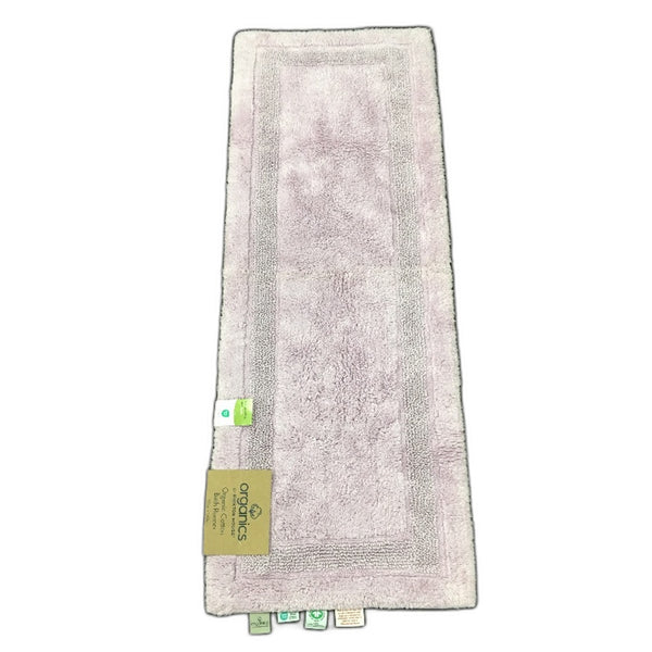 Organics By Kirkton House Cotton Light Purple Lilac Bath Runner Mat 50x140cm NEW