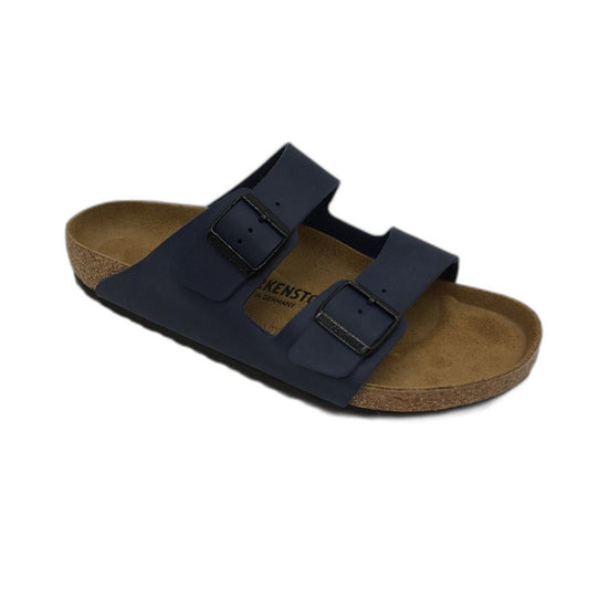 Birkenstock Classic Arizona Blue Regular Fit 2 Strap Slides Mens EU 43 US 10 NEW