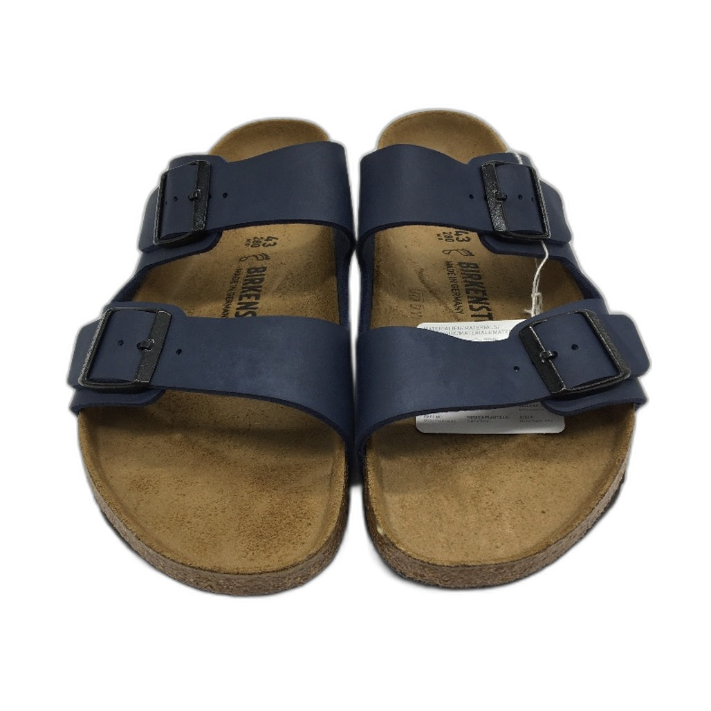 Birkenstock Classic Arizona Blue Regular Fit 2 Strap Slides Mens EU 43 US 10 NEW