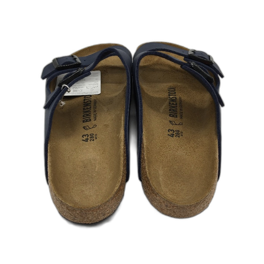 Birkenstock Classic Arizona Blue Regular Fit 2 Strap Slides Mens EU 43 US 10 NEW