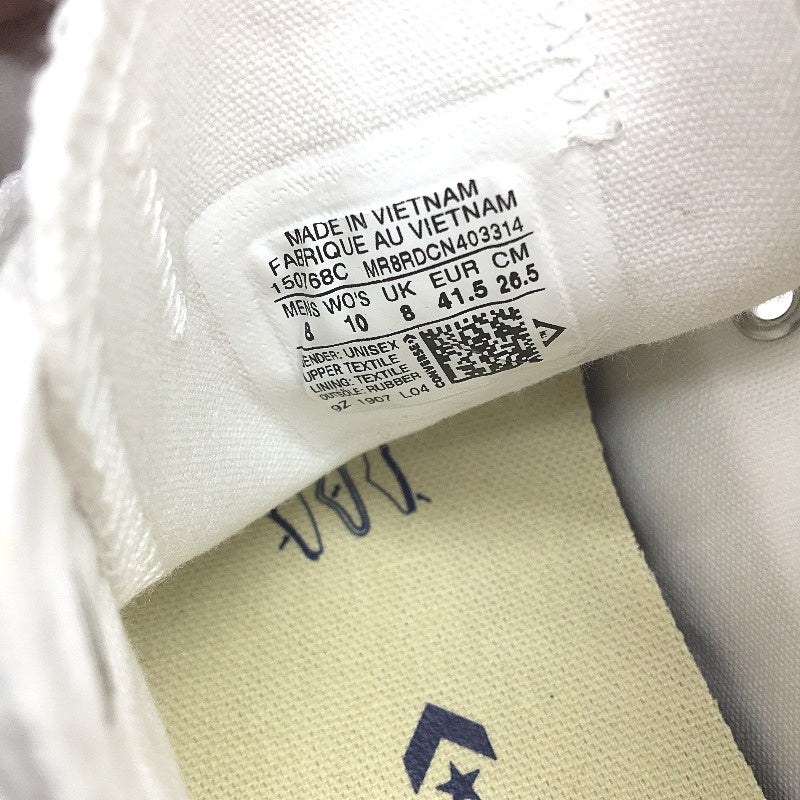 Converse CT OX White Chuck All Star Low Top Sneakers Unisex M8 L10 EU 41.5 NEW