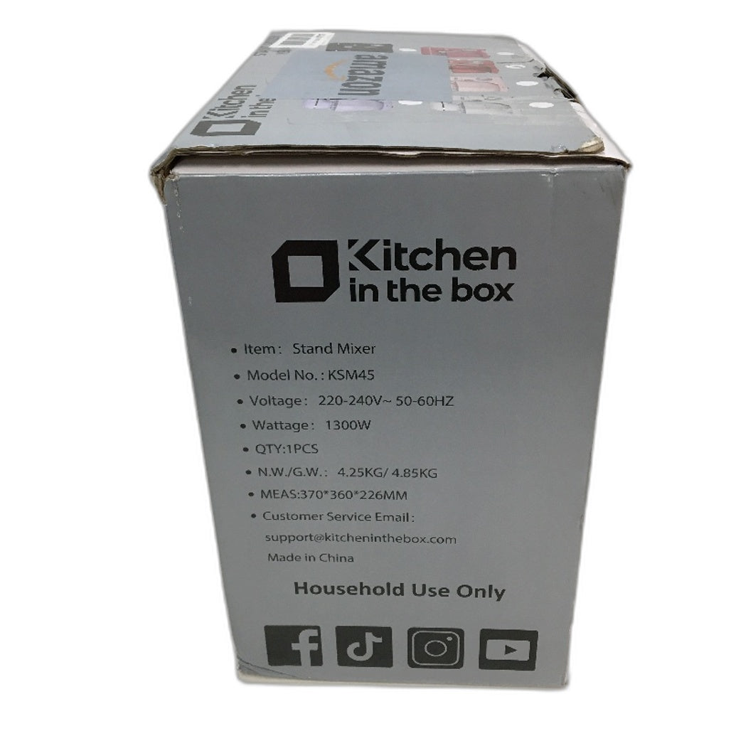 Kitchen In The Box Stand Mixer 1300W Adjustable Speed KSM45 Red NEW