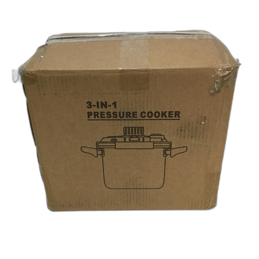 3 In 1 9L Stainless Steel Pressure Cooker Set Induction And Gas Compatible NEW