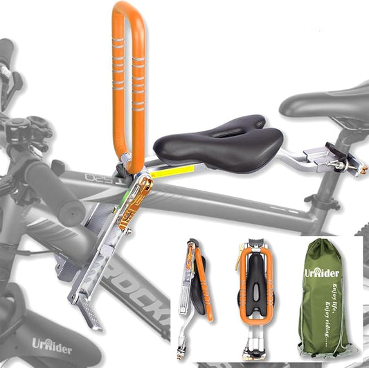 UrRider Child Bike Seat Adjustable Front Mount Bent Beams Safe & Enjoyable  NEW