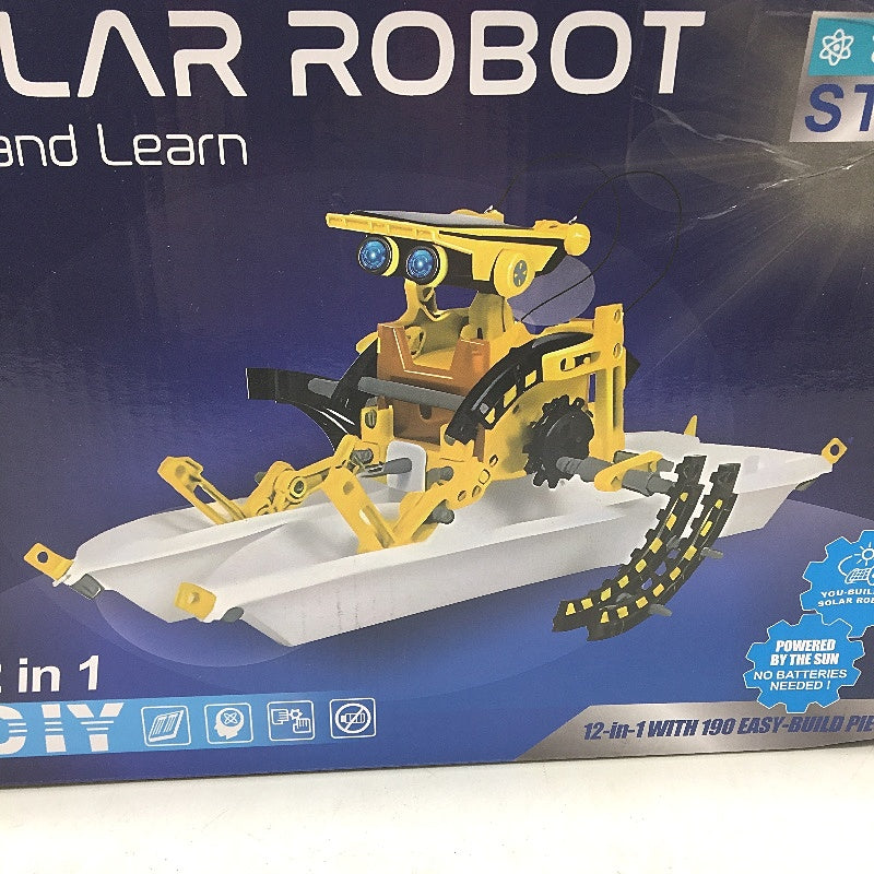 Solar Robot Kit 12 In 1 You Build It STEM Building Toys Ages 8 + NEW