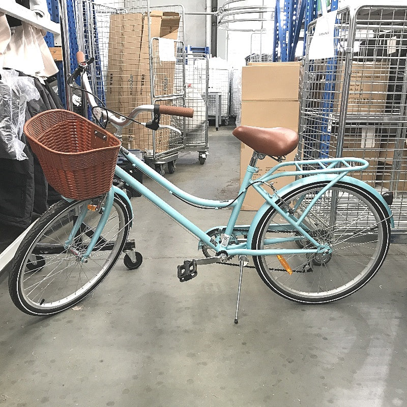 Paris Cruiser Bike Assembled 60cm Wheels With Front Basket Ages 14 Plus