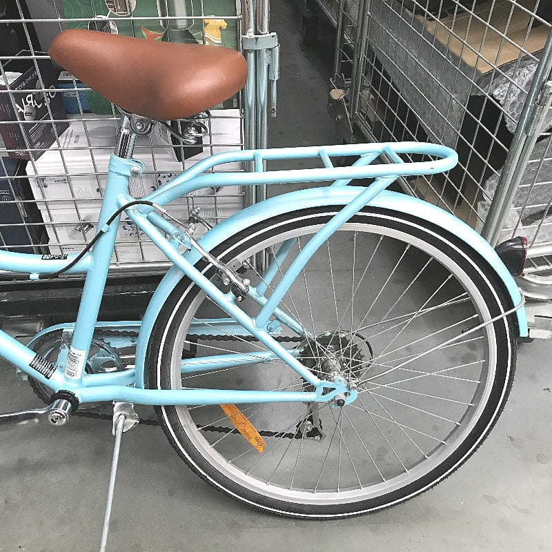 Paris Cruiser Bike Assembled 60cm Wheels With Front Basket Ages 14 Plus