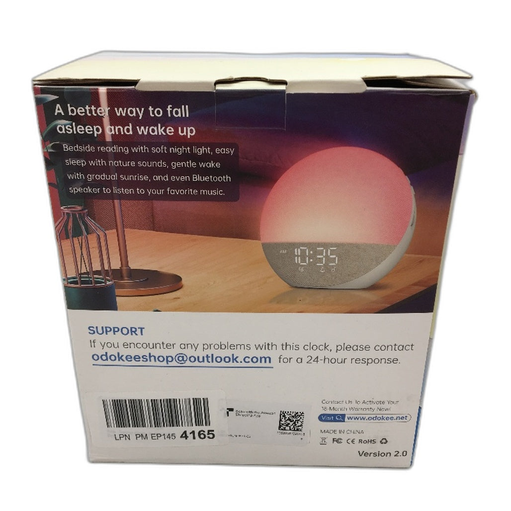 H03 Pink Sleep-Wake Companion Sunrise Alarm Clock Sleep Sound Machine NEW