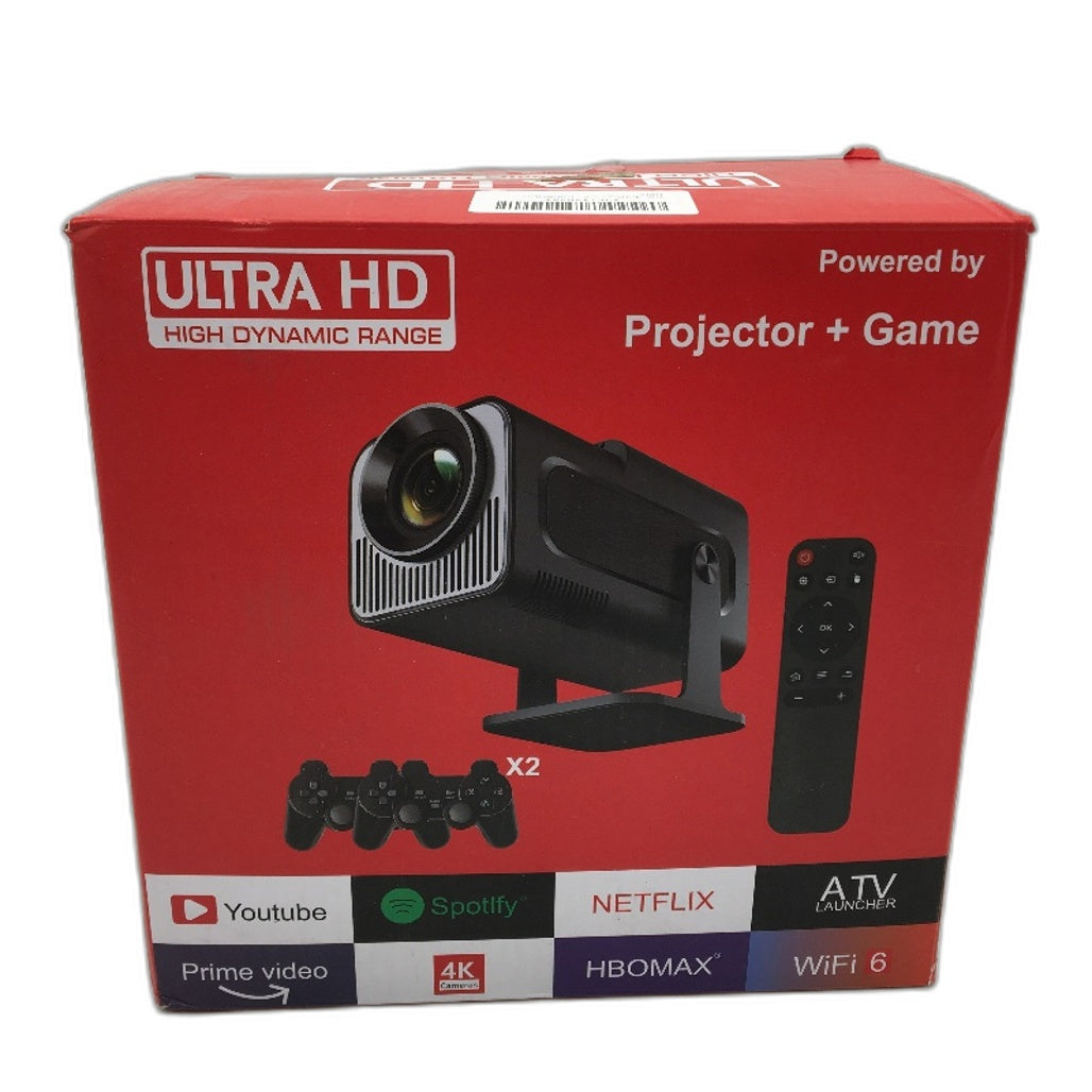 Smart Gaming Projector Built In Retro Emulator Dual Wireless Controller