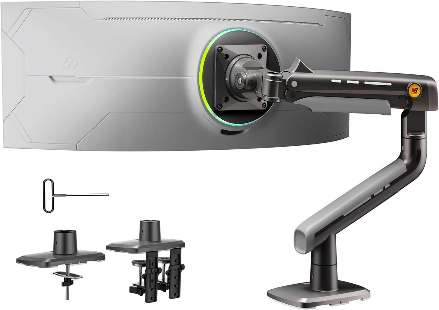 NB Ergonomic Gaming Monitor Arm Fits 27-50 Inch Monitor Model A5 NEW