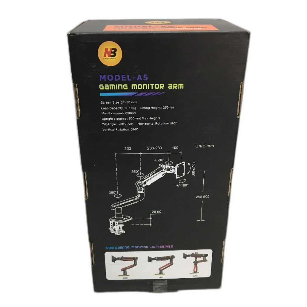 NB Ergonomic Gaming Monitor Arm Fits 27-50 Inch Monitor Model A5 NEW