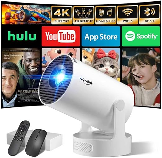 Wowlink W210 Auto Keystone Mini Home Theatre Projector with Wireless Mouse DEMO