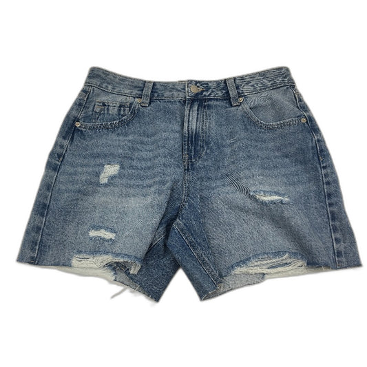 Jay Jays Casey Bermuda Mid Wash Blue Ripped Denim Shorts Ladies Size AU 10 NEW