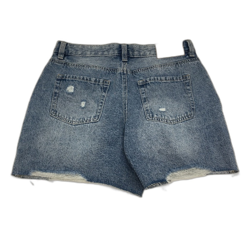 Jay Jays Casey Bermuda Mid Wash Blue Ripped Denim Shorts Ladies Size AU 10 NEW