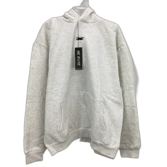 Elite Eleven Classic Oversized Fit White Fleece Hoodies Unisex Size XL NEW