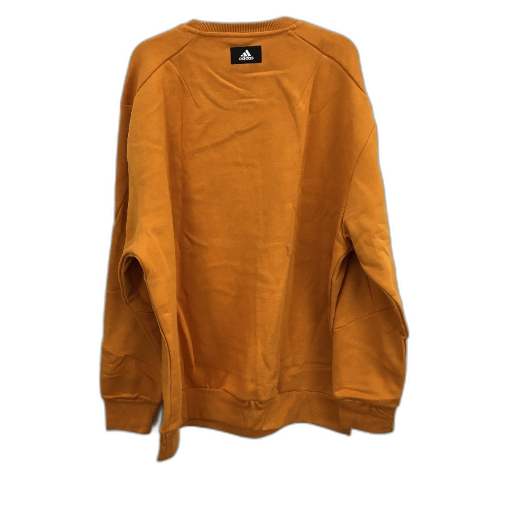 Adidas Future Icon Winterised Crew Neck Orange Sweatshirt Mens Size 2XL NEW