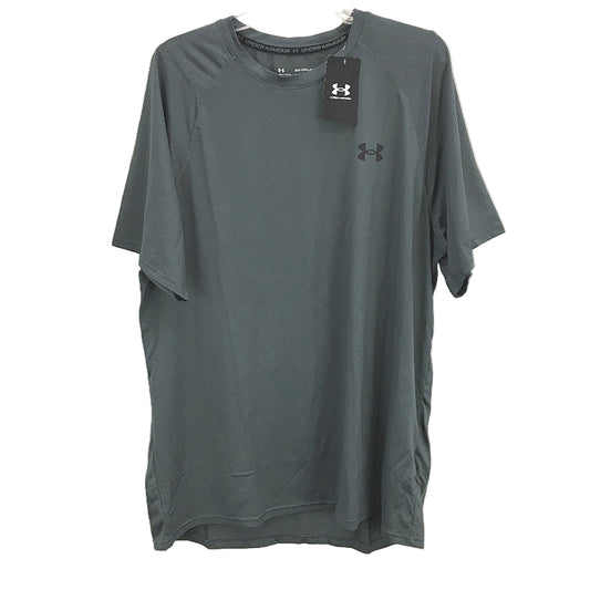 Under Armour Fitted Grey Short Sleeve Training Shirt Mens Size 2XL NEW