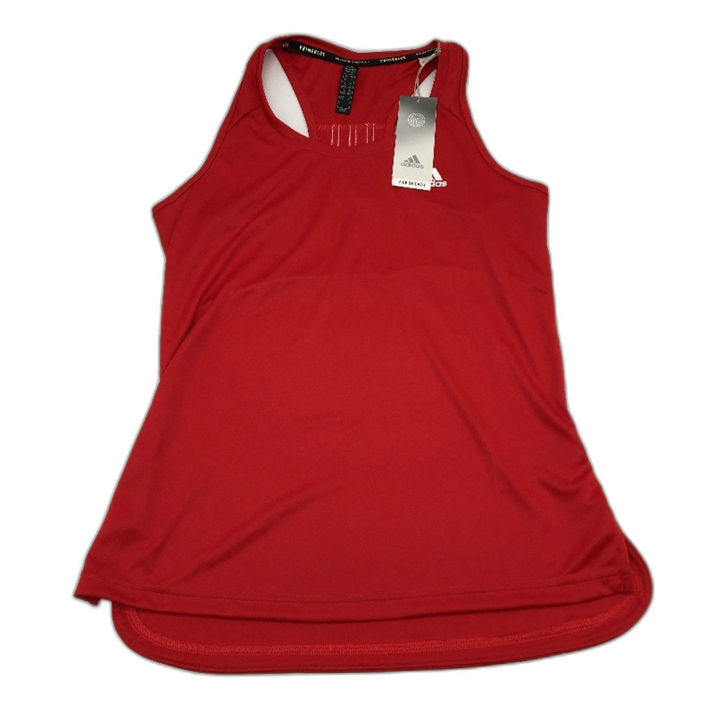 Adidas 3 Stripes AeroReady Red Lightweight Training Tank Ladies Size Small NEW