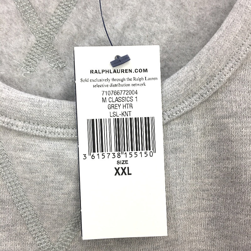 Ralph Lauren Polo The RL Fleece Andover Grey Sweatshirt Mens Size 2XL NEW