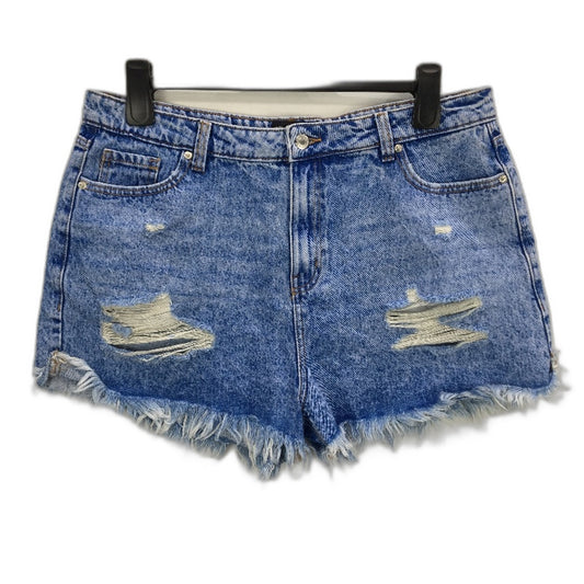 Jay Jays Riley High Rise Cheeky Ripped Bright Blue Shorts Ladies Size AU 16 NEW