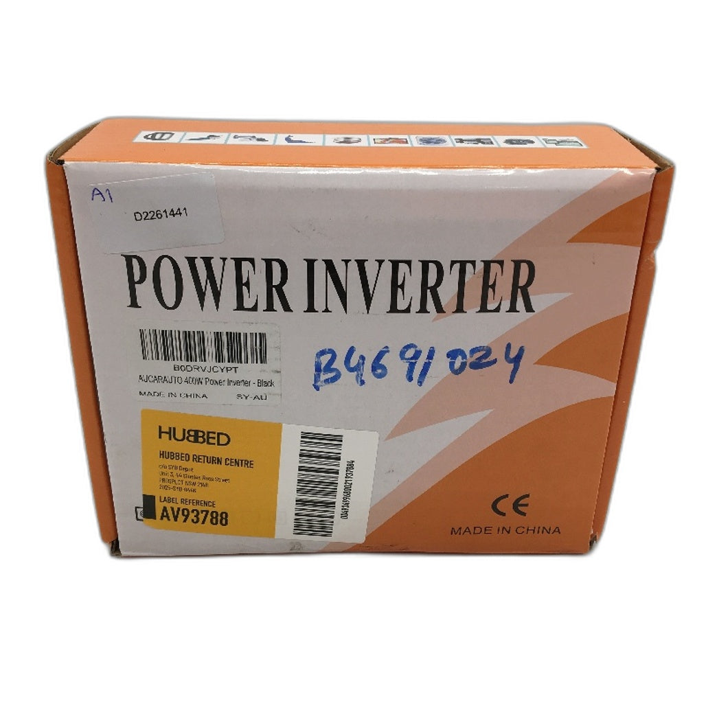 AUCARAUTO 400W Power Inverter 12V DC 240V AC With Input Voltage Display NEW