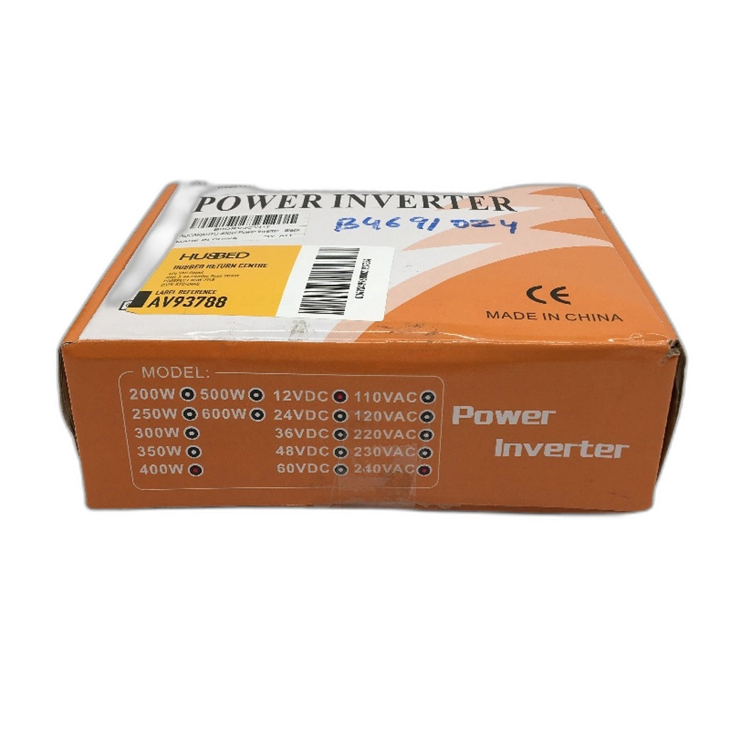 AUCARAUTO 400W Power Inverter 12V DC 240V AC With Input Voltage Display NEW