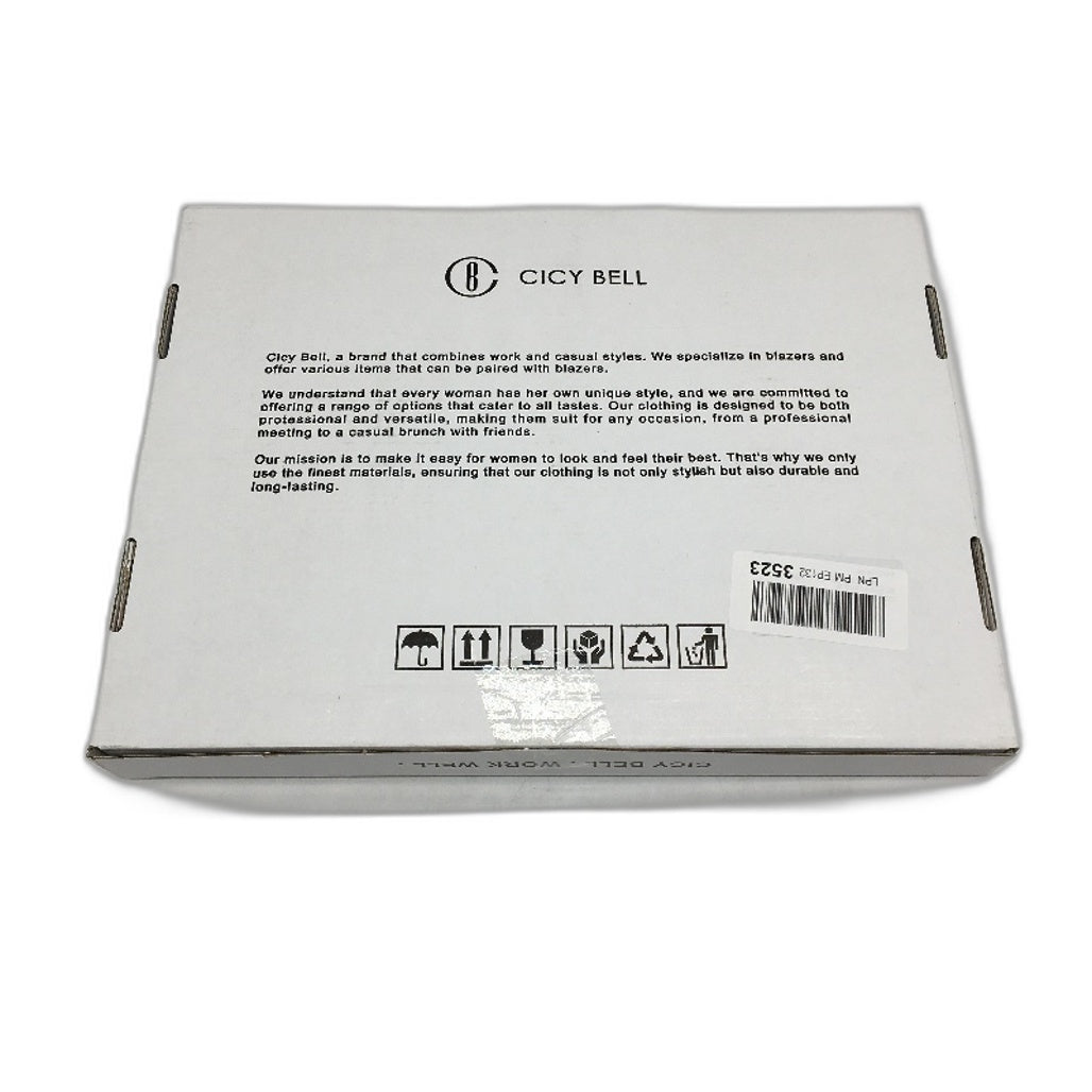 Cicy Bell Fully Lined Casual Blazer Jacket Single Button Womens Size M Black NEW