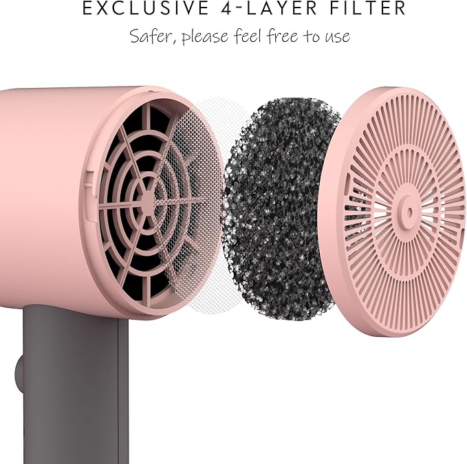 AINA Hair Blow Dryer Diffuser Ceramic Coating Adjustable Temperature Speed NEW