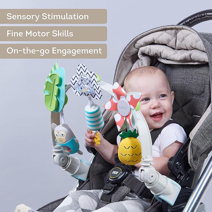 Taf Toys Tropical Orchestra Activity Arch For Infant Toddlers Stroller Pram NEW