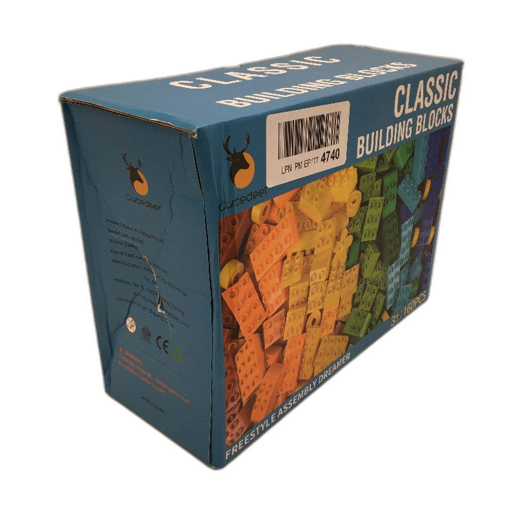 Cutedeer Classic Big Building Blocks 160PCS STEM Freestyle Bricks Age 3+ NEW