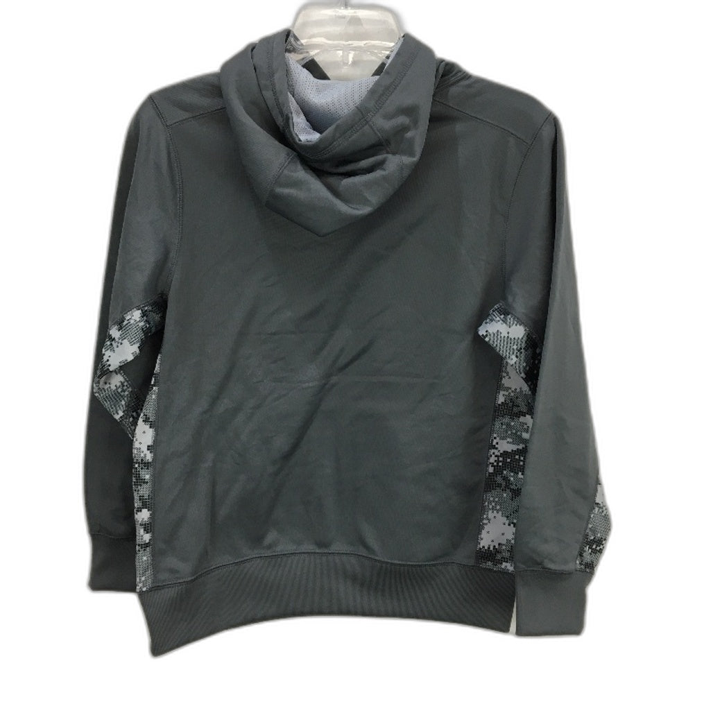 Nike Therma Fit Grey Fleece Lined Hoodie Hooded Jumper With Pocket Womens Size L