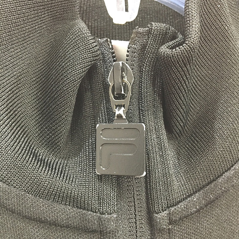 FILA Black Full Front Zip Collared Sports Jacket Light Stretchy Mens Size XS